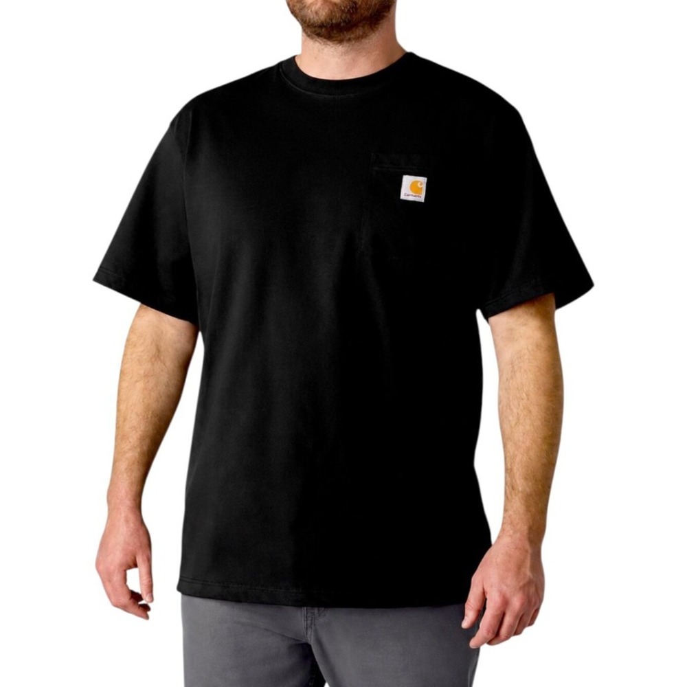 Carhartt K87 Loose Fit Pocket T-Shirt Mens Large Black 100% Cotton EUC - Picture 6 of 6